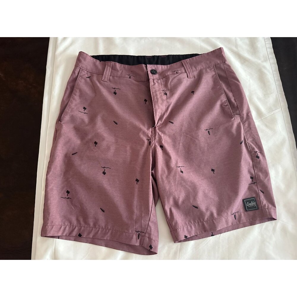 Men's Ambig board flat front shorts size 32